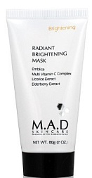 M.A.D Skincare Radiant Brightening Mask Восстанавливающая маска для нормализации тона кожи 60 гр