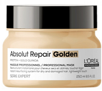 L’Oreal Absolut Repair Gold Masque Золотая Маска для восстановления волос Лореаль 250 мл