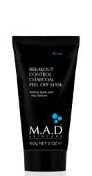 M.A.D Skincare Charcoal Black Peel off Mask 6.88 Маска-пленка Отшелушивающая 60 гр с углем 