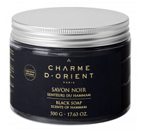 Charme d’Orient Мыло черное с ароматом эвкалипта 500 гр Savon noir senteurs du hammam Black soap scents of hamm 