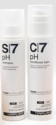 Napura PH-баланс S7 + C7 Набор: Shampoo Шампунь 200 мл + Conditioner Кондиционер 200 мл для очищения от продуктов укладки 