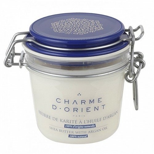 Charme D'Orient Beurre de Karité à l’huile d’argan Масло карите с аргановым маслом с цветочным ароматом 200 гр