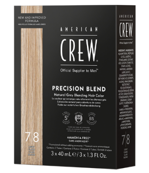 American Crew Камуфляж Precision Blend для седых волос Оттенок Блондин 7/8, 3 шт 40 мл