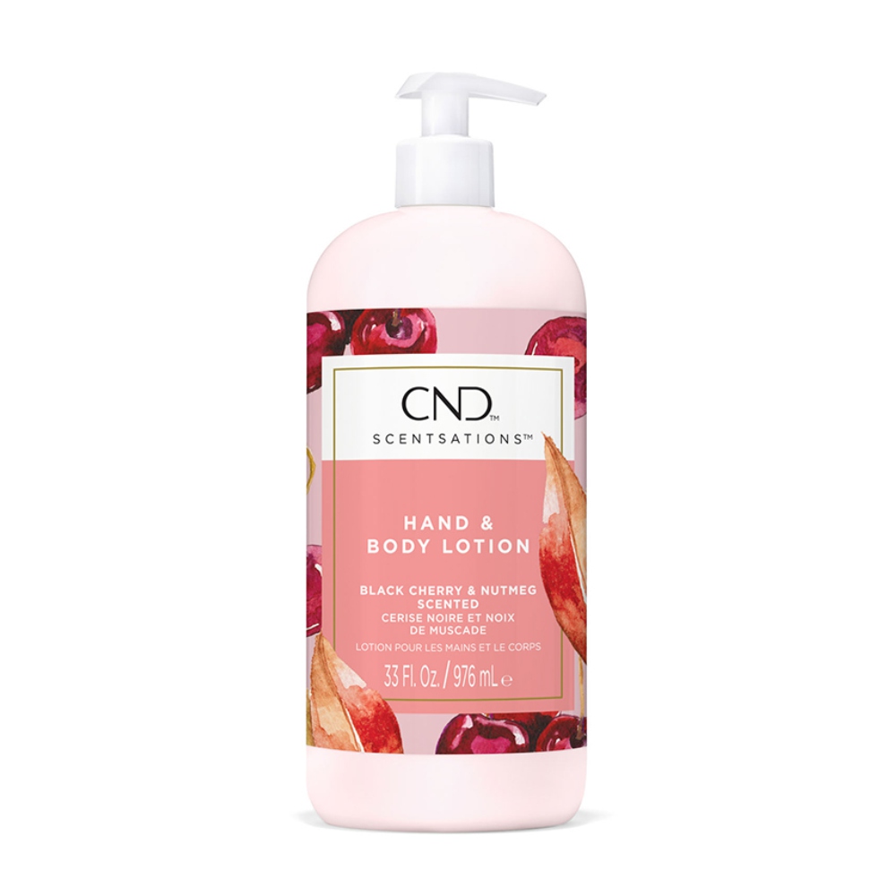 Лосьон CND Scentsations Вишня & Мускатный Орех black cherry scented hand body lotion 976 мл 