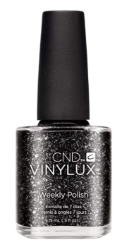 Сnd Лак для ногтей 15 мл Vinylux Dark Diamonds 230 Темные Брильянты Черно-Серебристый 