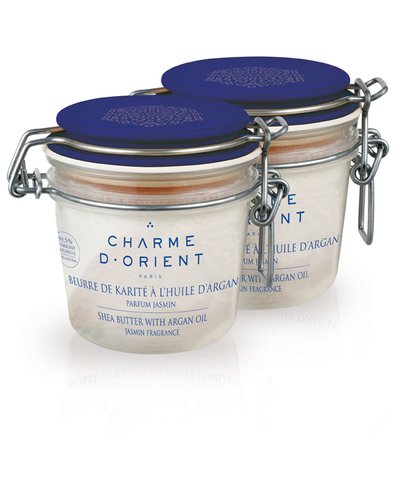 Charme D'Orient Beurre de Karité à l’huile Масло массажное карите с аргановым маслом с ароматом ванили 200 гр