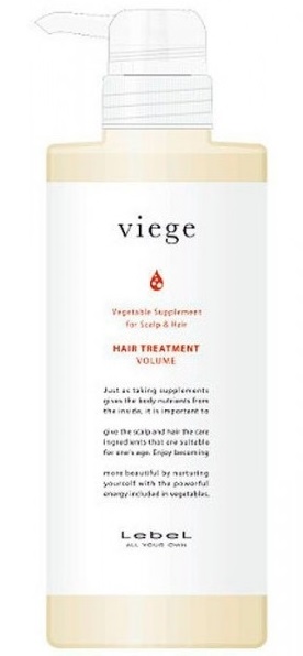 Lebel Viege Treatment Volume Маска Для Объема Волос 600 Мл