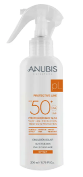 Anubis Barcelona Sun Emulsion 200 мл Эмульсия солнечная со спреем SPF50+ 