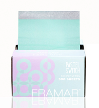 Framar Pop-Ups Pastel Switch 500 Sheets Вытяжная фольга с тиснением «Цвета пастели» 12,5x28 см 