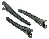 Dewal Зажим Для Волос Черный, Пластик 6 Шт