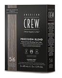 American Crew Камуфляж Precision Blend для седых волос Средний Пепельный 5/6, 3 шт 40 мл