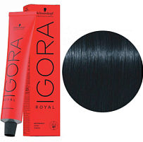 Schwarzkopf Professional Краска для волос 60 мл Igora Royal 1-1 черный сандрэ, пепельный