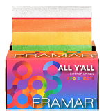 Framar Embossed Roll Medium All Y’All 320 Ft. Фольга в рулоне с тиснением «Цвета Радуги» 98 м