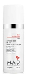 M.A.D Skincare Hyper Sheer SPF 50 Daily Moisturizer Увлажняющий крем-основа под макияж с защитой 50 гр