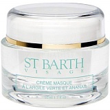 Ligne St Barth Cream Mask with Green Clay and Pineapple Крем-маска c зеленой глиной и экстрактом ананаса 50 гр