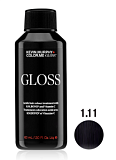 Color.Me Gloss Полуперманентный гелевый краситель Acidic 1.11/1AA 60 мл Black.Ash.Int Брюнет Пепельный Интенсивный c кислым pH