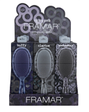Framar Detangle Brush Display Распутывающие щетки для волос «Oh My Goth» «О, мой гот!» 9 шт